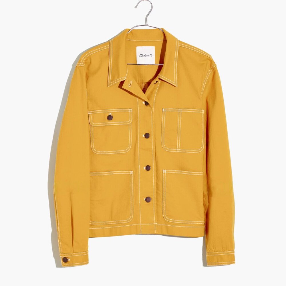 Madewell Cropped Chore Jacket Tungsten - Picture 3 of 10
